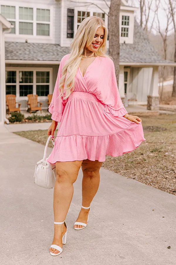 Daytona Date Night Dress In Pink Curves