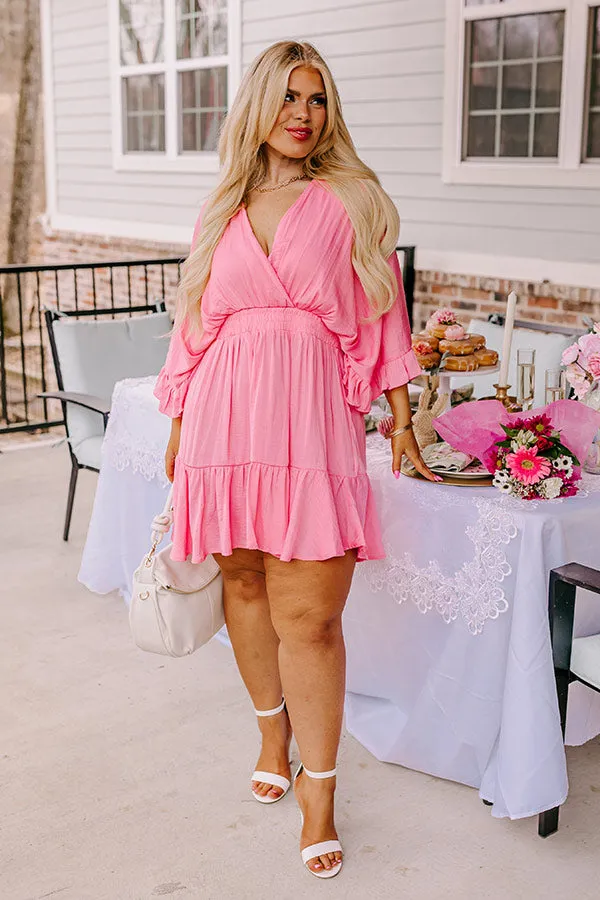 Daytona Date Night Dress In Pink Curves