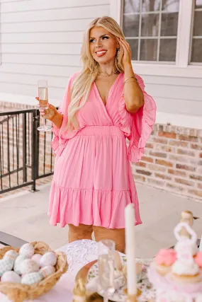 Daytona Date Night Dress In Pink Curves