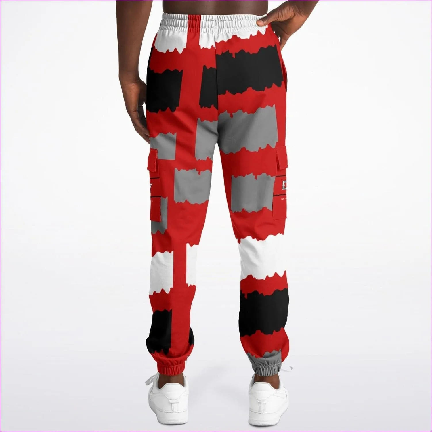 Deity Premium Cargo Sweatpants in Red