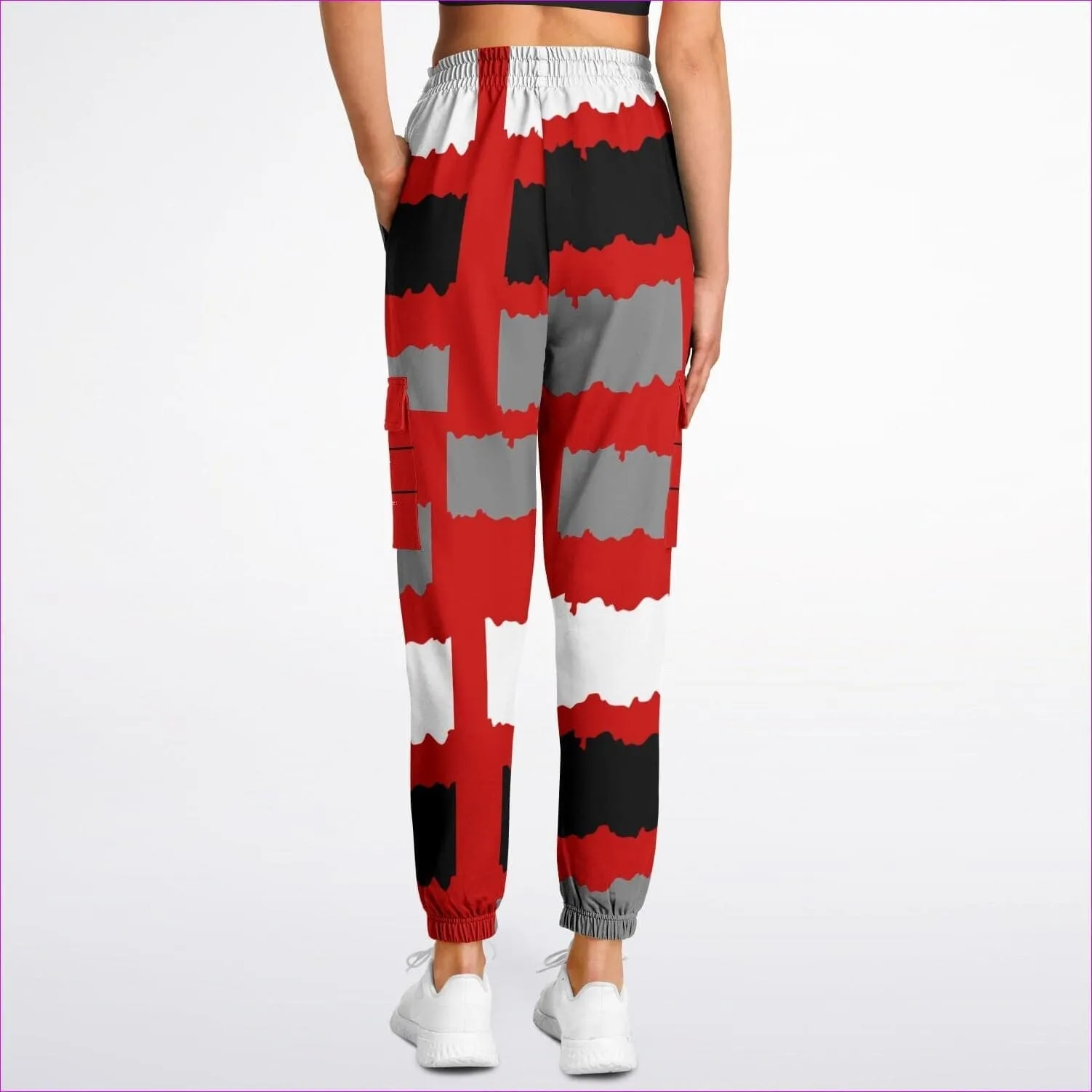 Deity Premium Cargo Sweatpants in Red