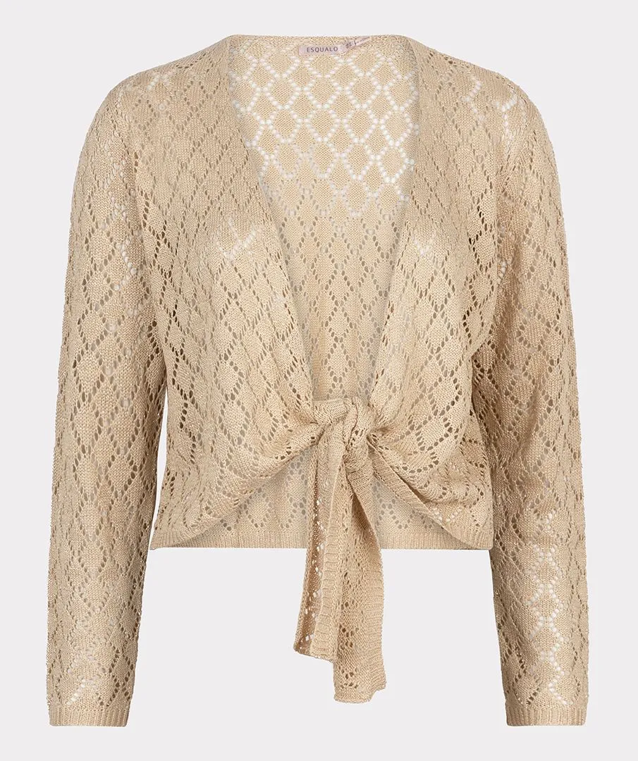 Diamond Ajour Knit Cardigan
