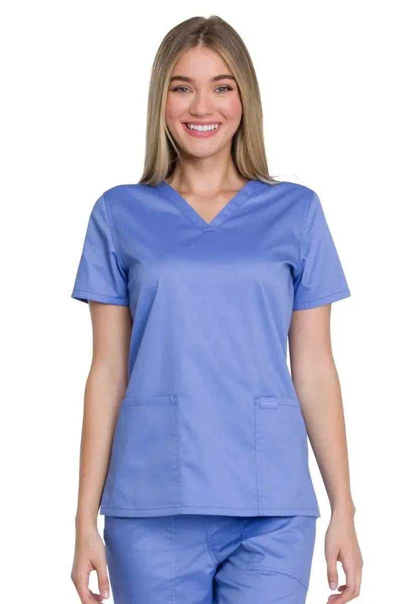 Dickies Industrial Women's Petite Pants Scrub Set | Ceil Blue