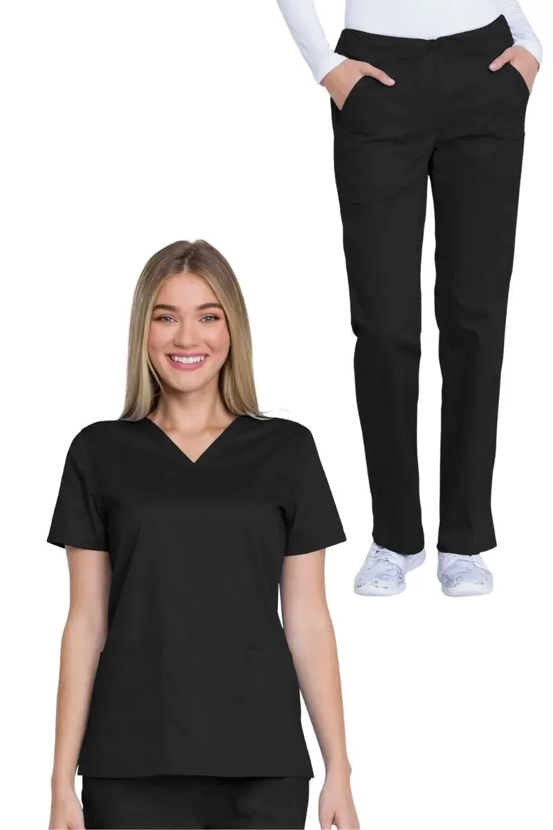 Dickies Industrial Women's Scrub Set | Black