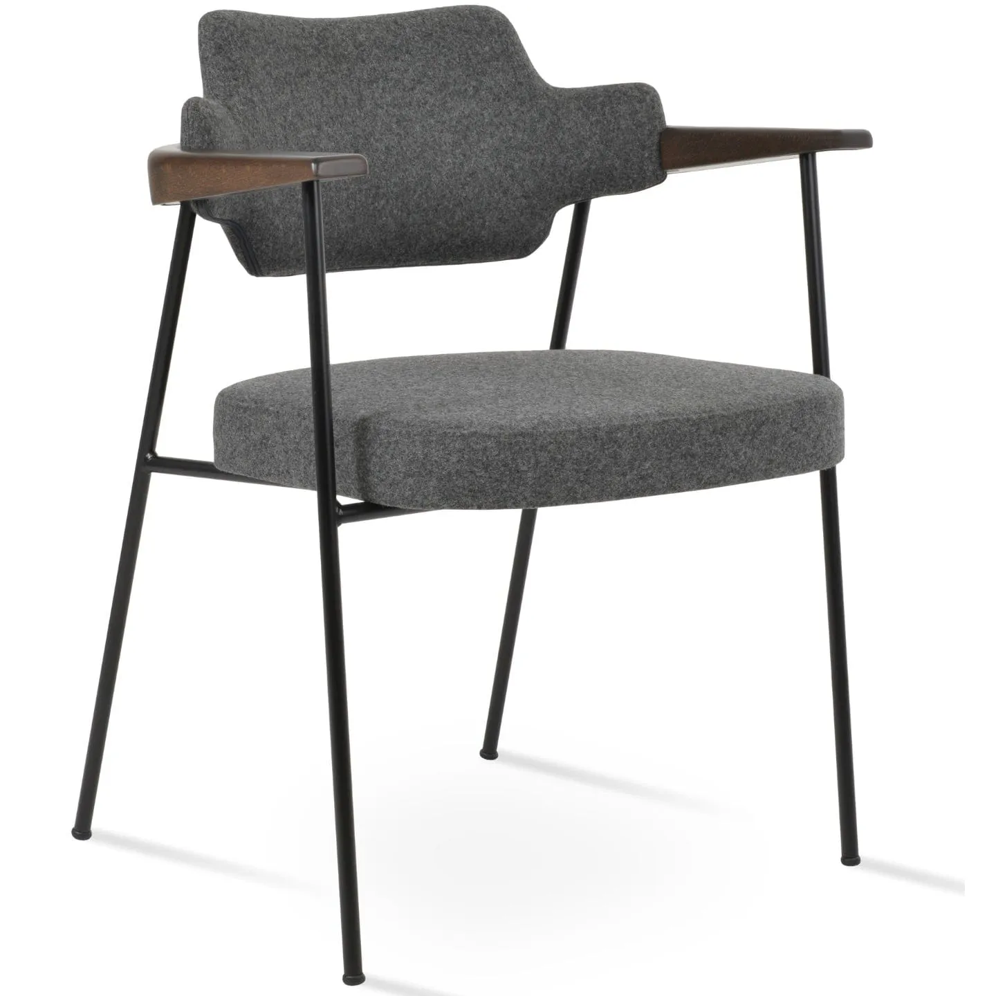 Dining Chairs with Metal Legs Palu Grey