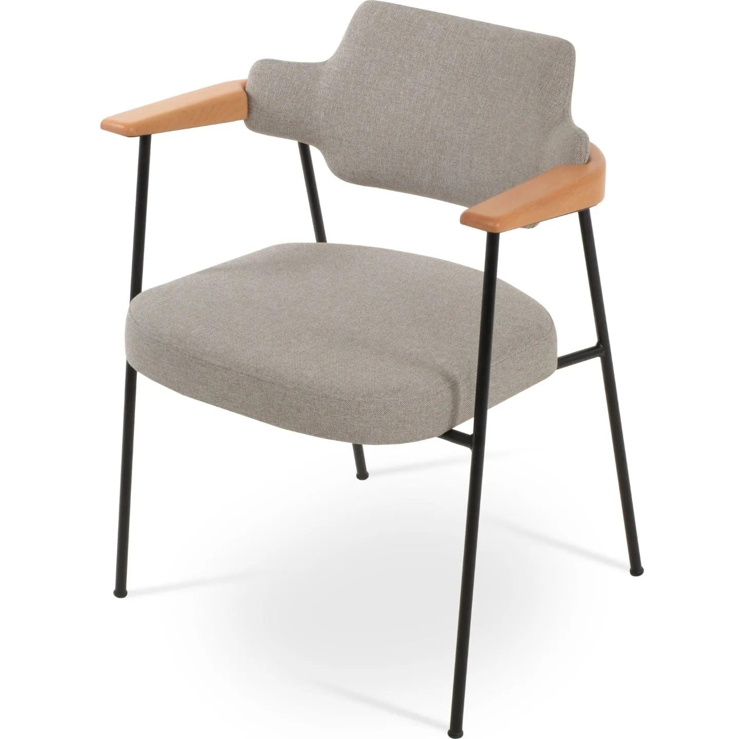 Dining Chairs with Metal Legs Palu Grey