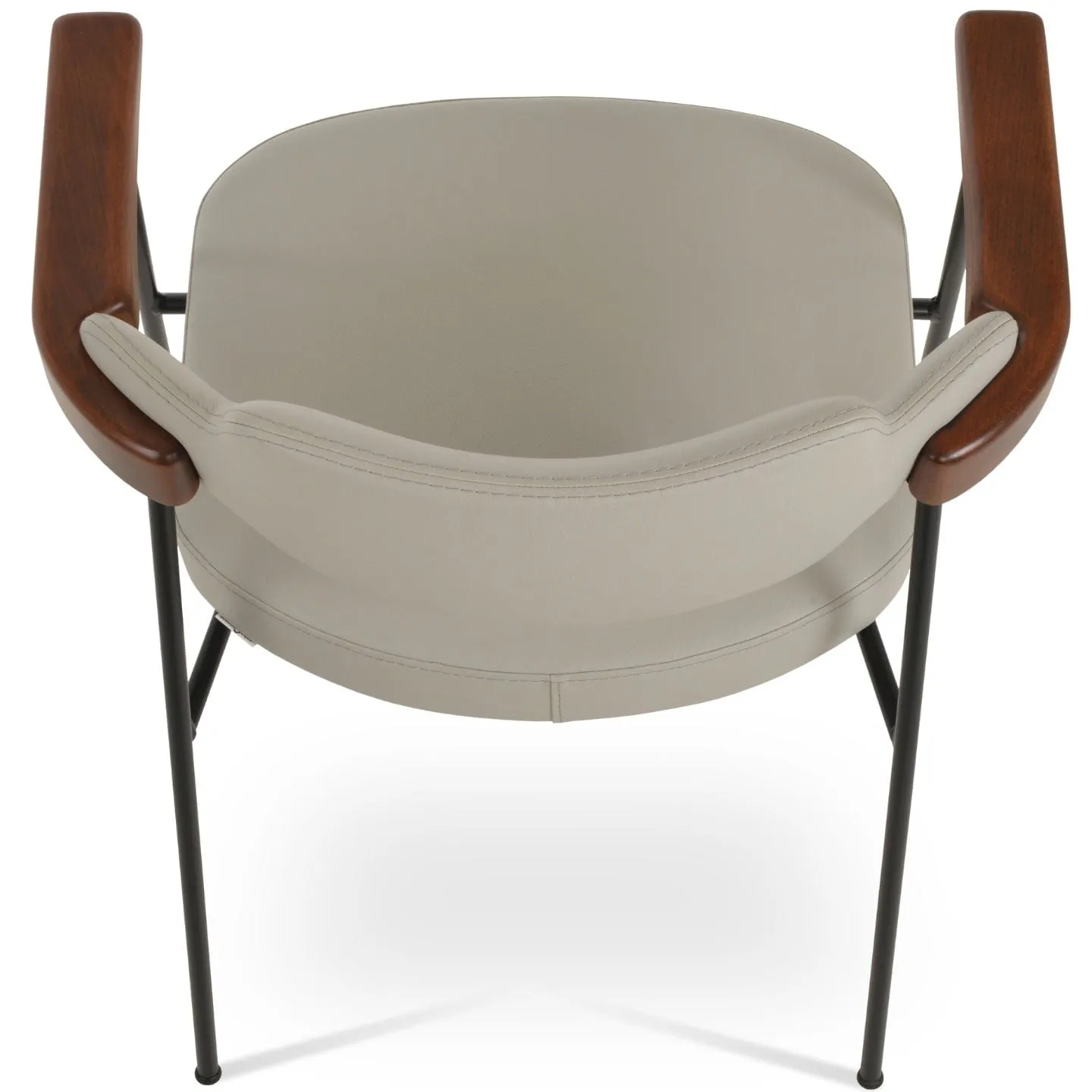 Dining Chairs with Metal Legs Palu Grey