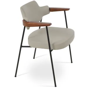 Dining Chairs with Metal Legs Palu Grey