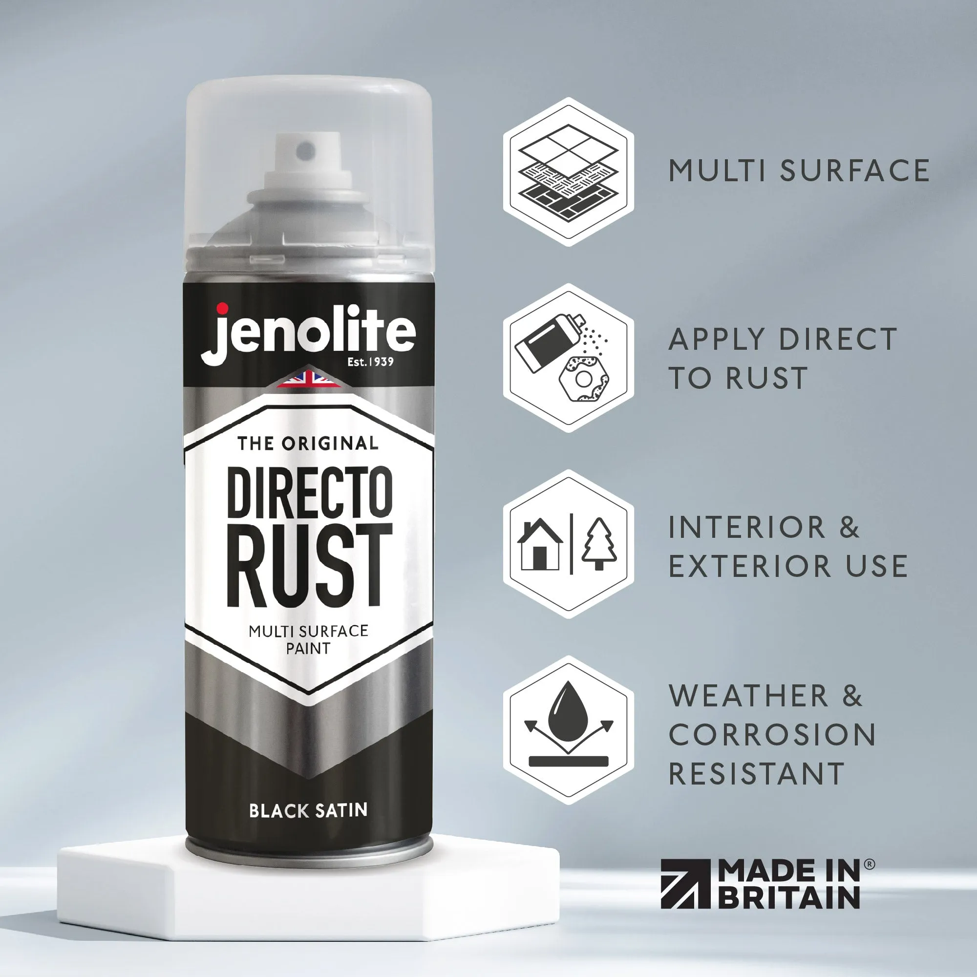 DIRECTORUST Spray Paint | SATIN | 400ml | Multi Surface
