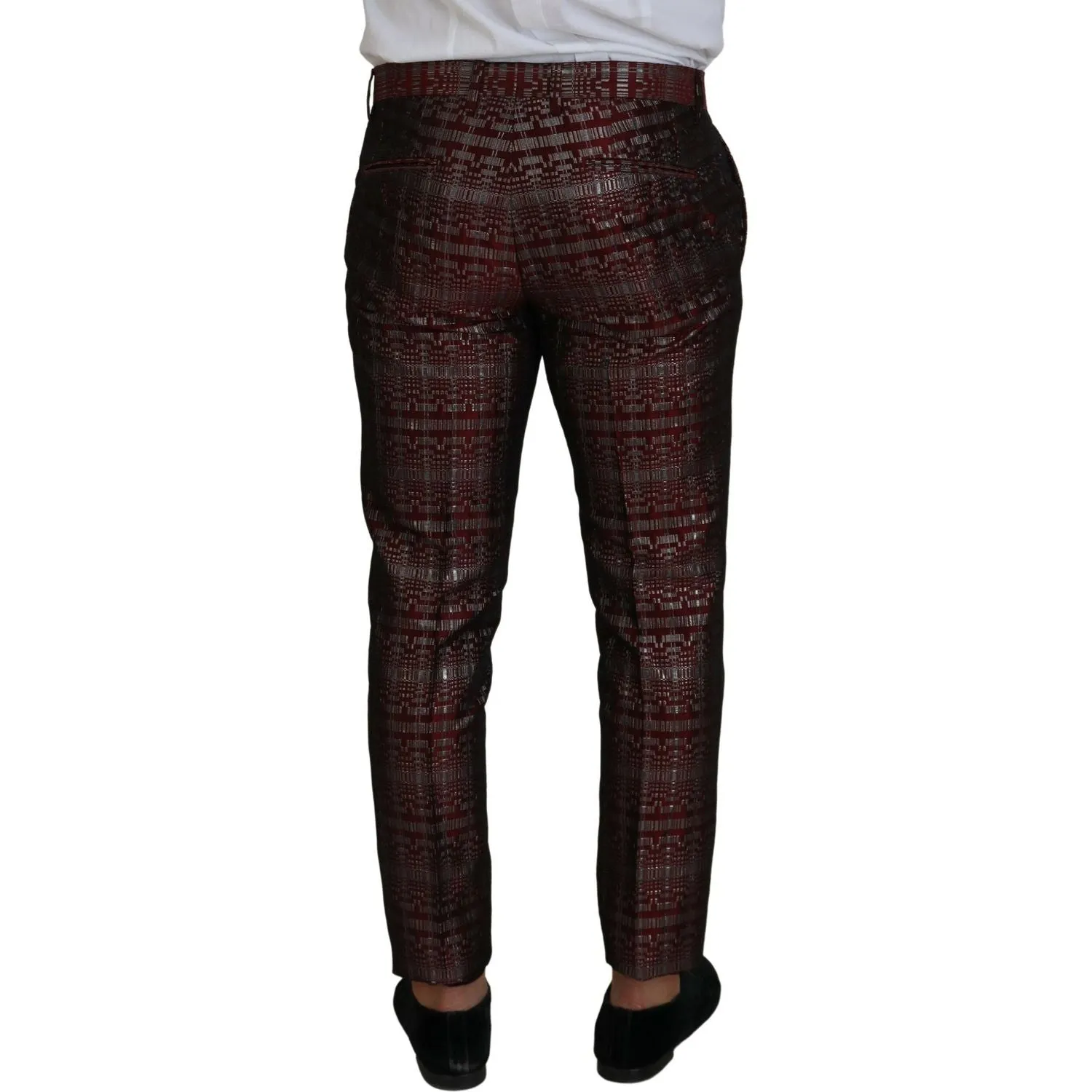 Dolce & Gabbana Bordeaux Fantasy Slim Fit Two-Piece Suit
