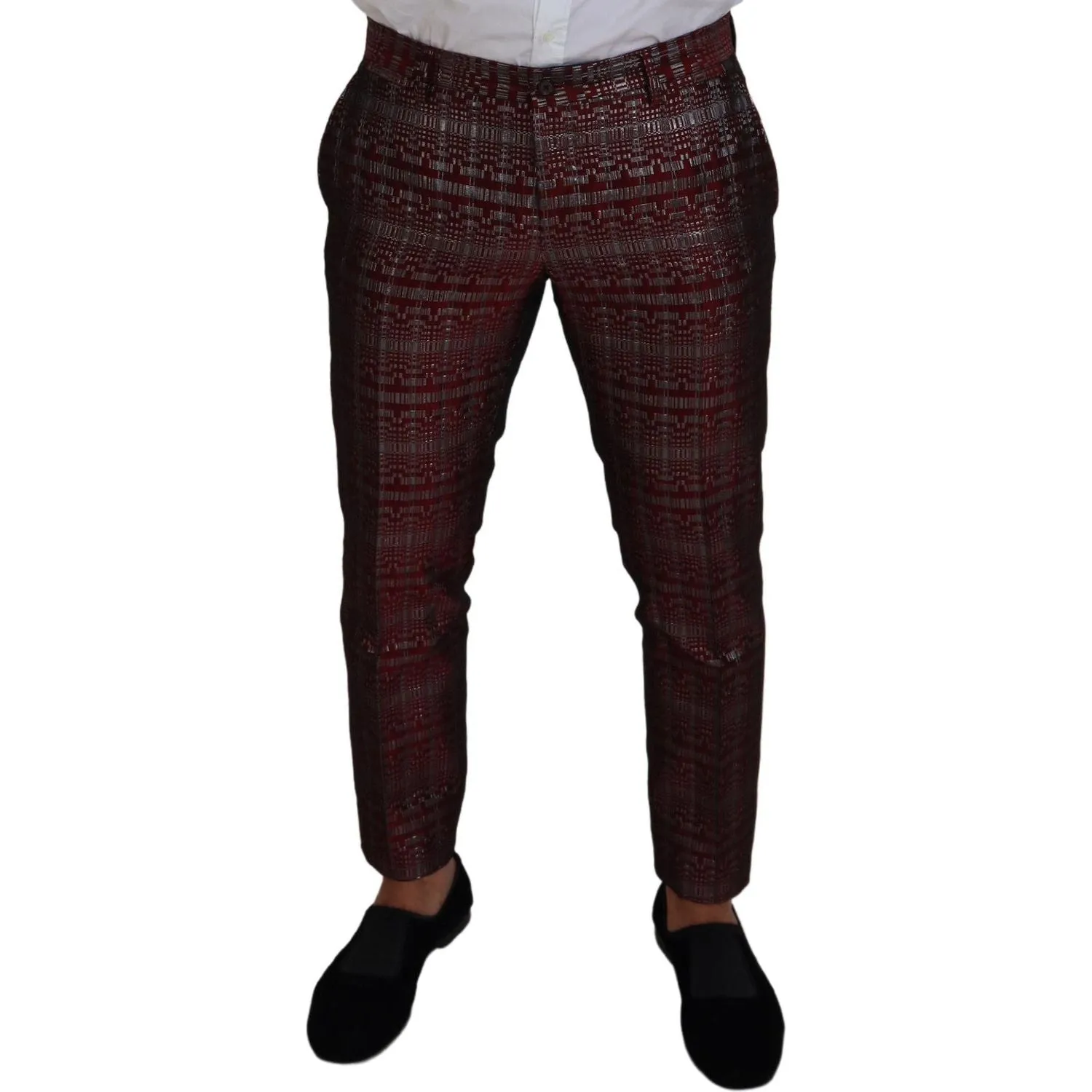 Dolce & Gabbana Bordeaux Fantasy Slim Fit Two-Piece Suit