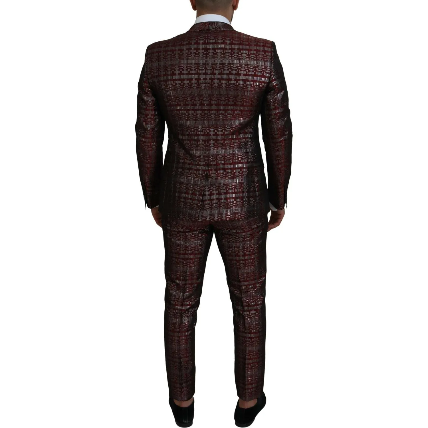 Dolce & Gabbana Bordeaux Fantasy Slim Fit Two-Piece Suit