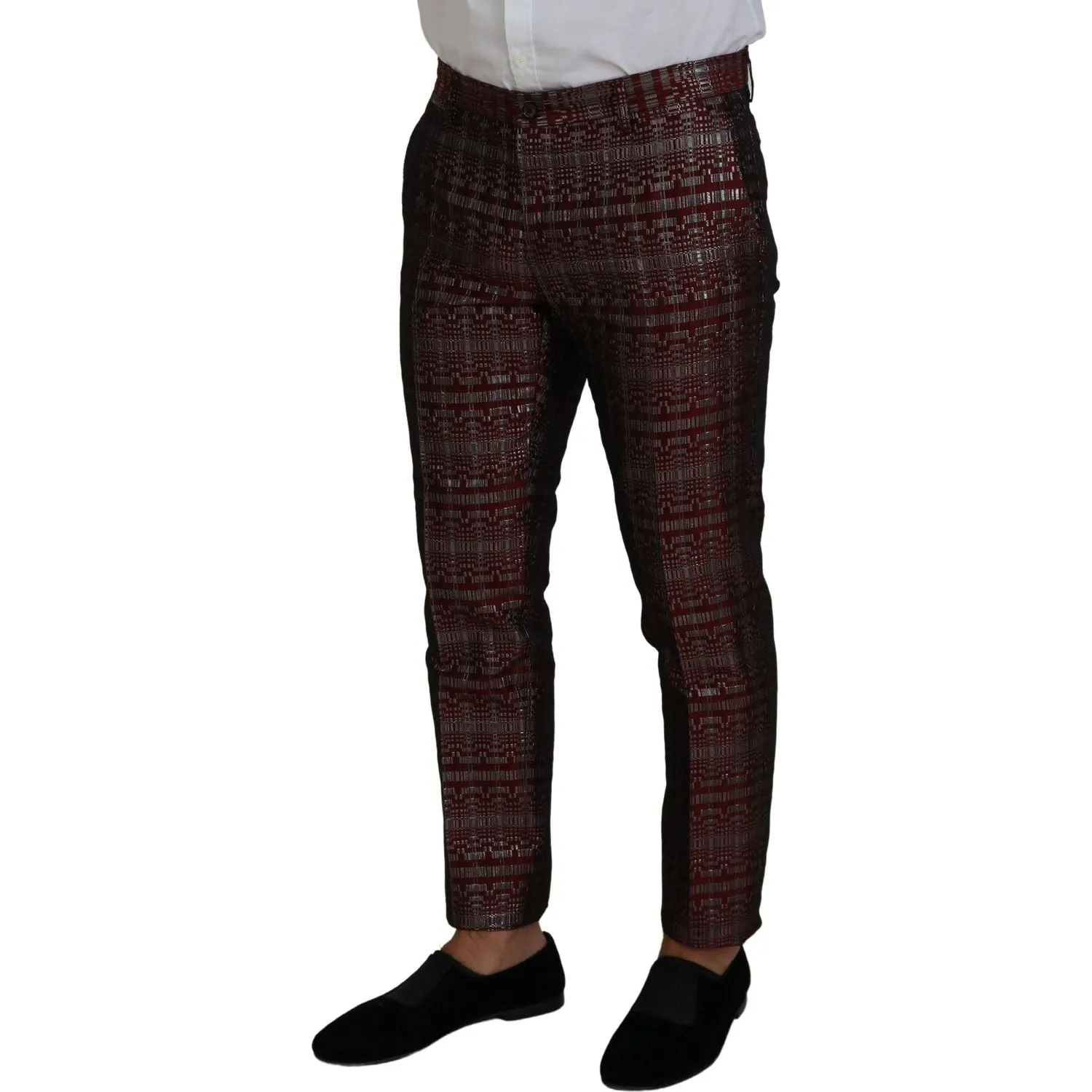 Dolce & Gabbana Bordeaux Fantasy Slim Fit Two-Piece Suit