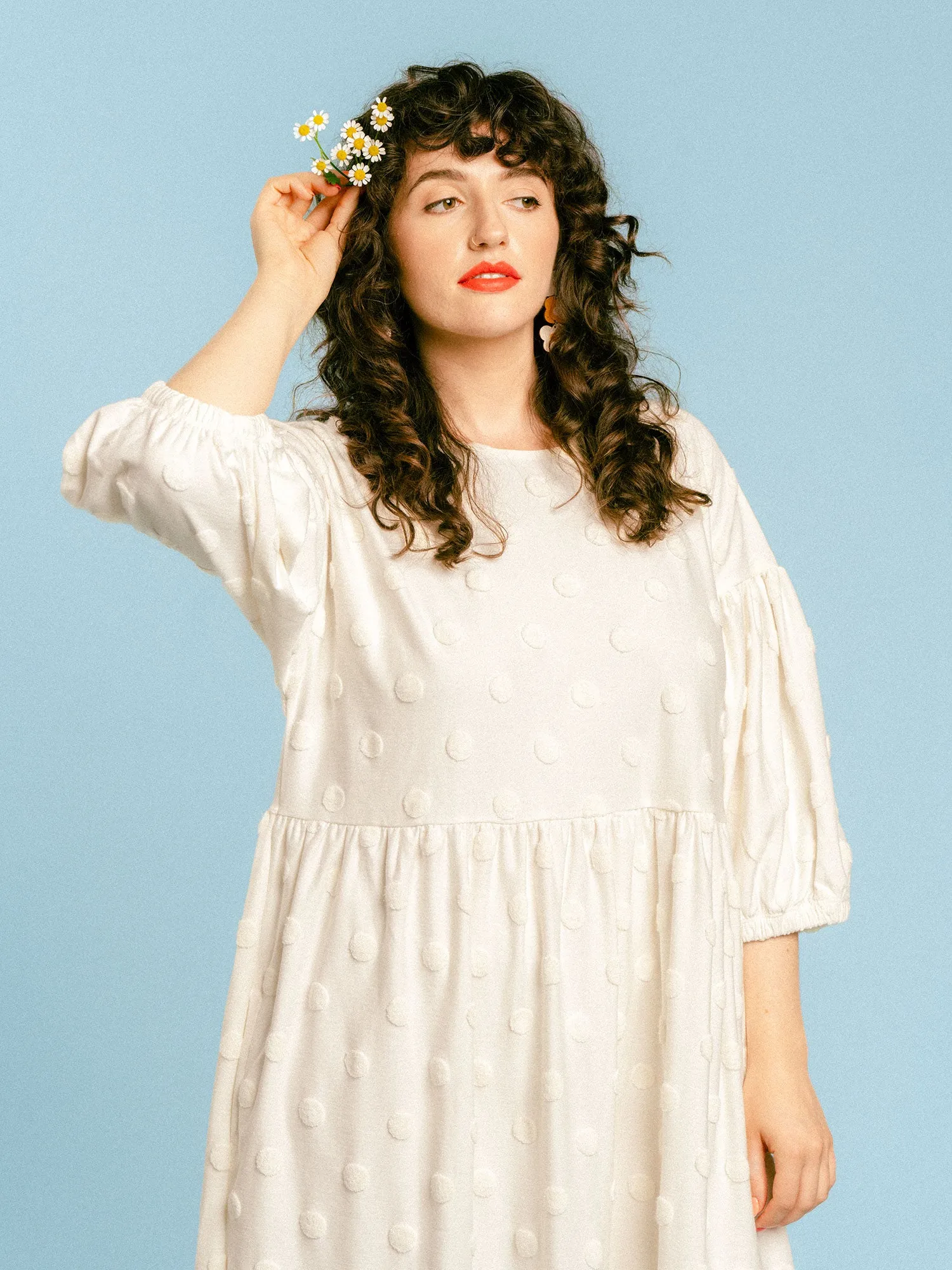 Elena Dress White Big Dot
