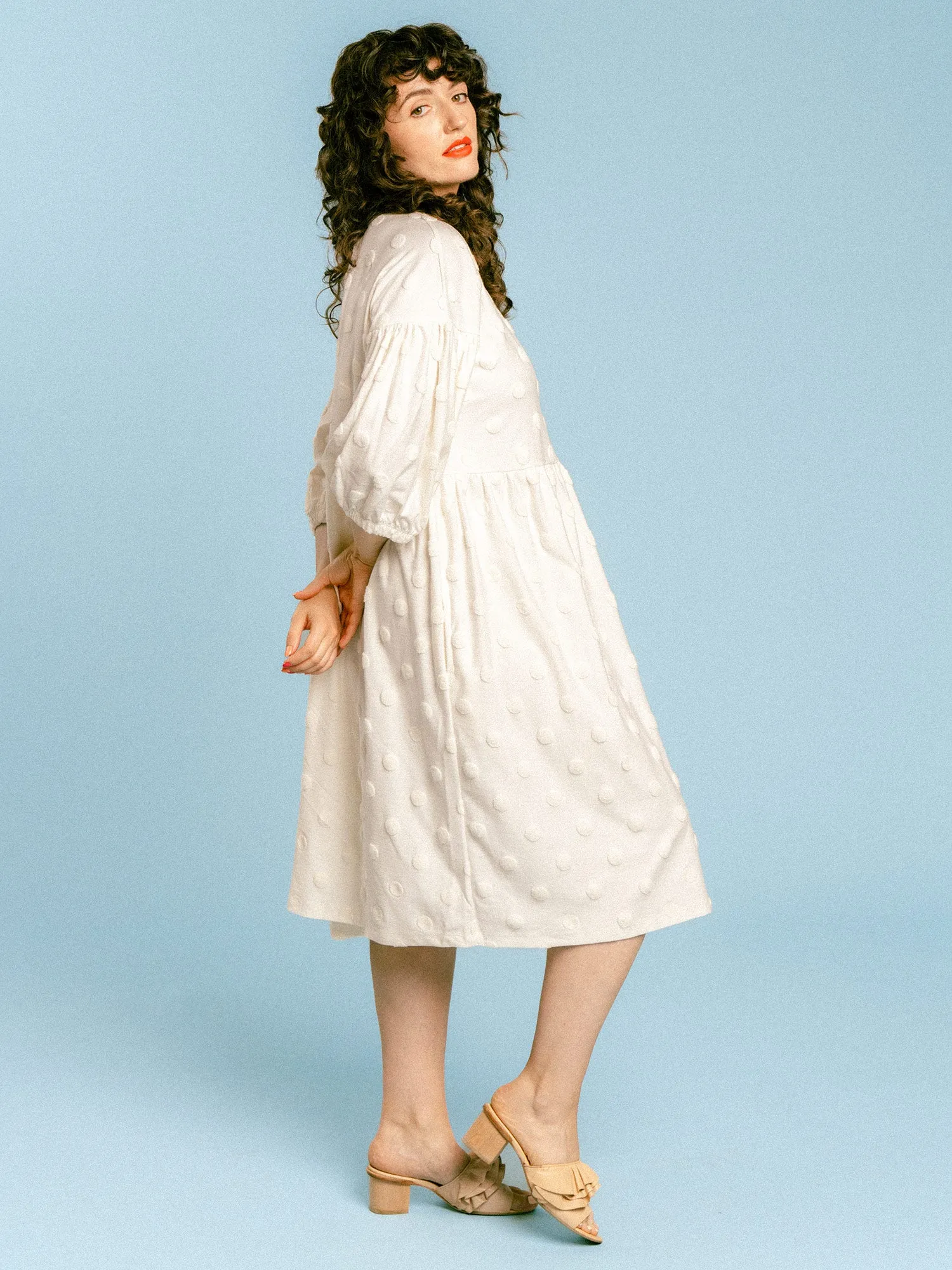 Elena Dress White Big Dot