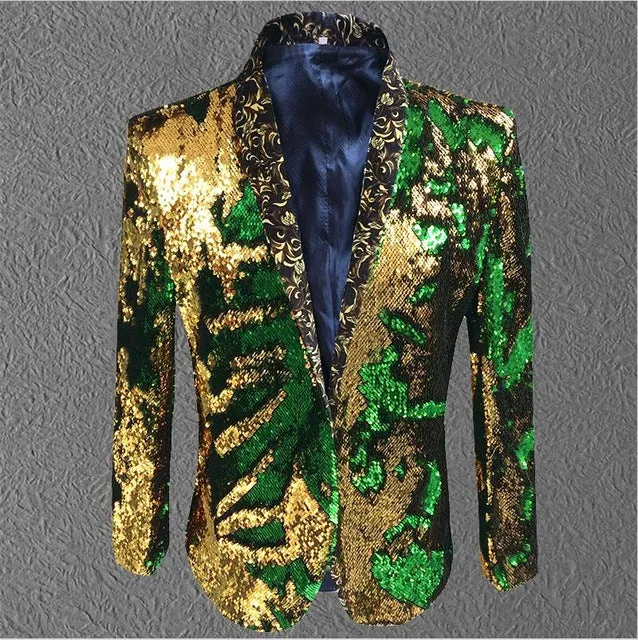 Fancy Sequined Men Blazer