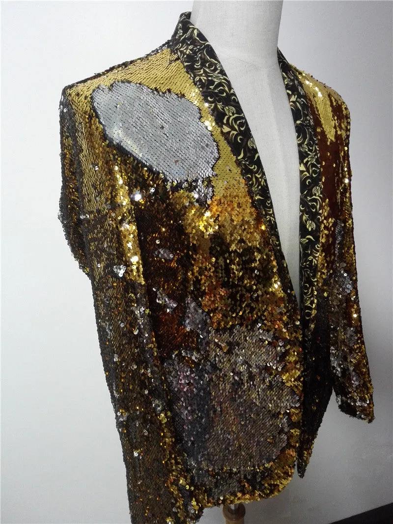 Fancy Sequined Men Blazer