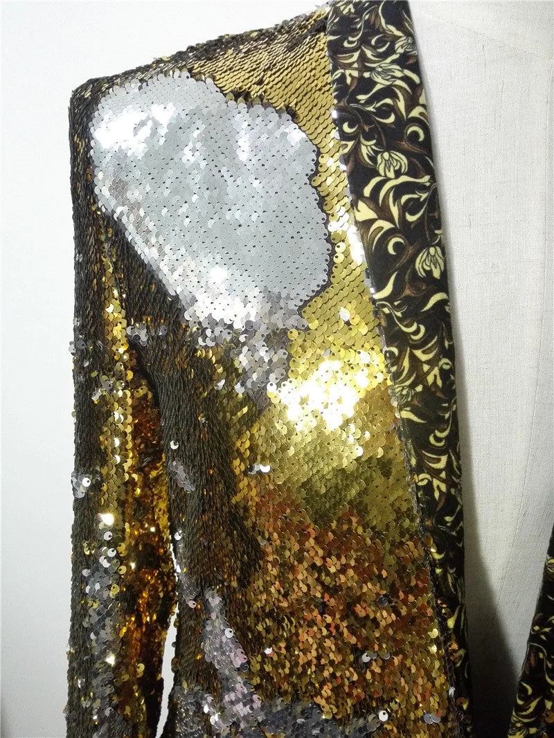 Fancy Sequined Men Blazer