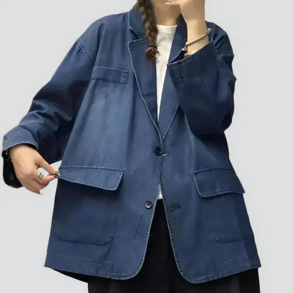 Fashion chore women's jean blazer