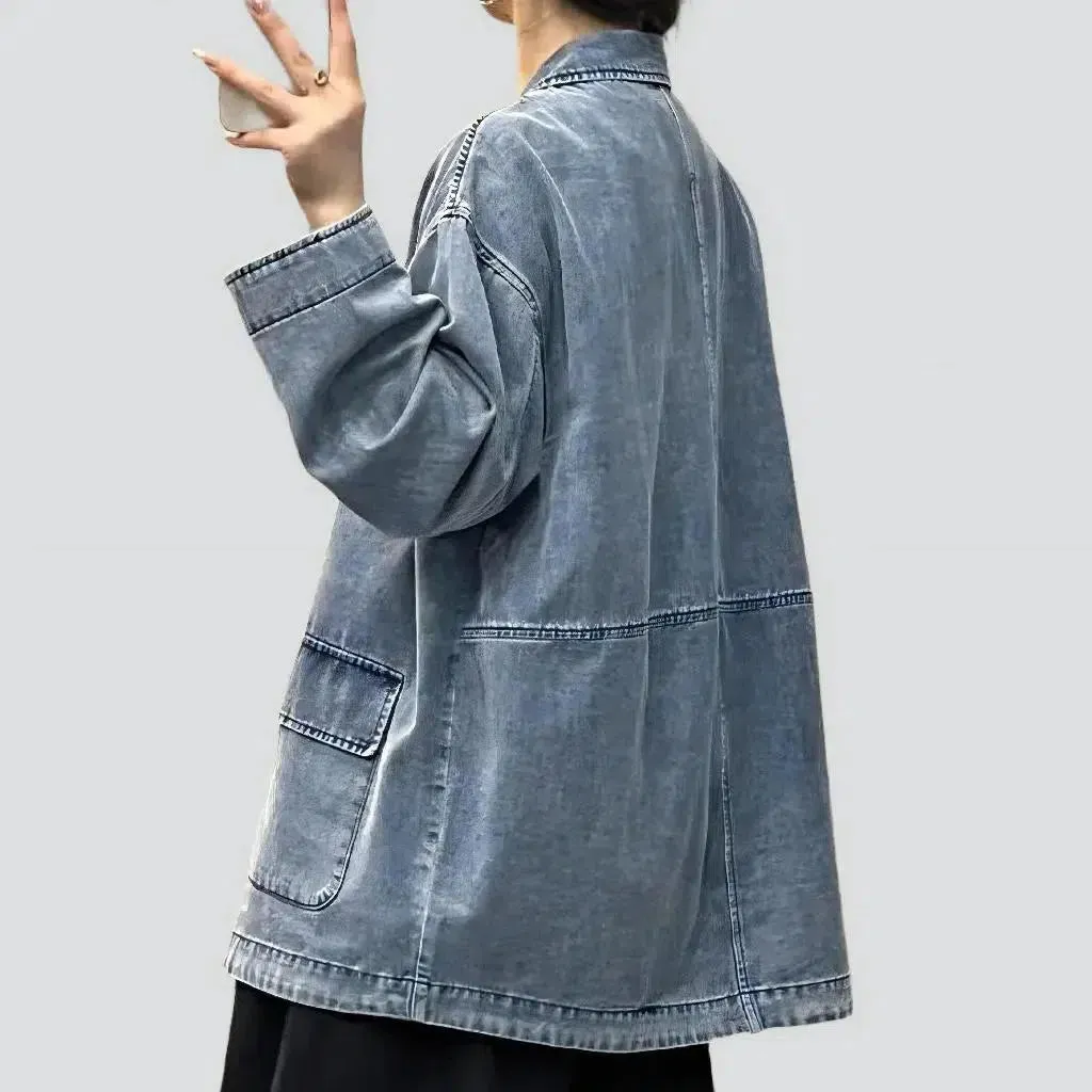 Fashion chore women's jean blazer
