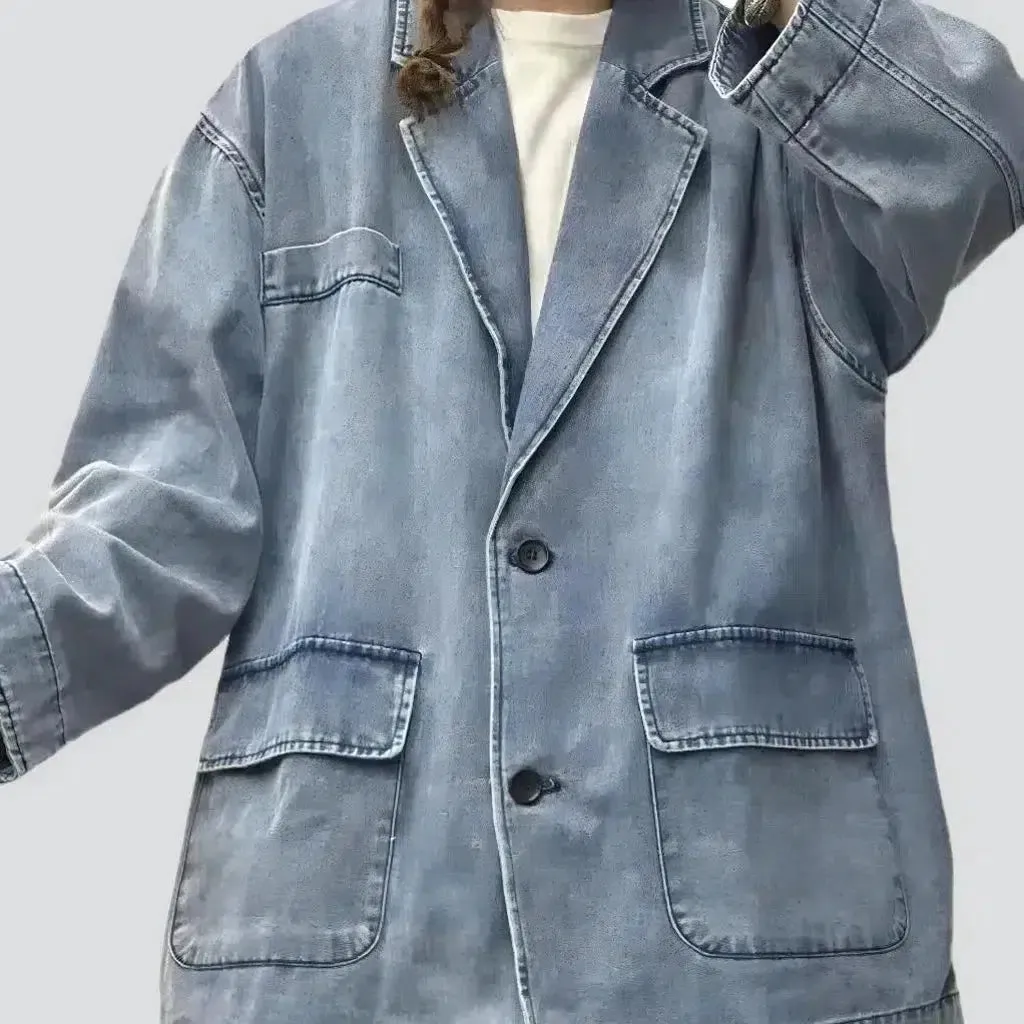 Fashion chore women's jean blazer
