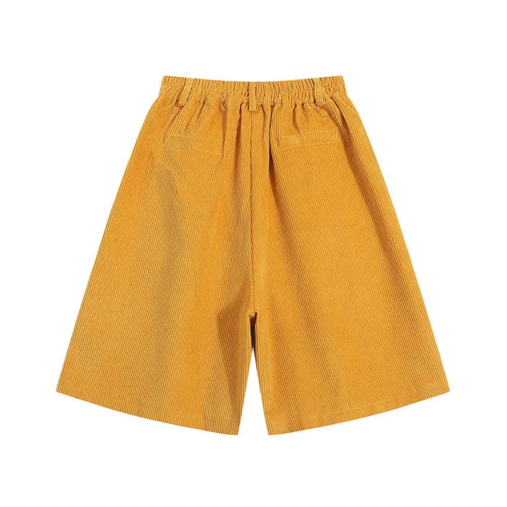 Fashion Personality Corduroy Loose Shorts Men