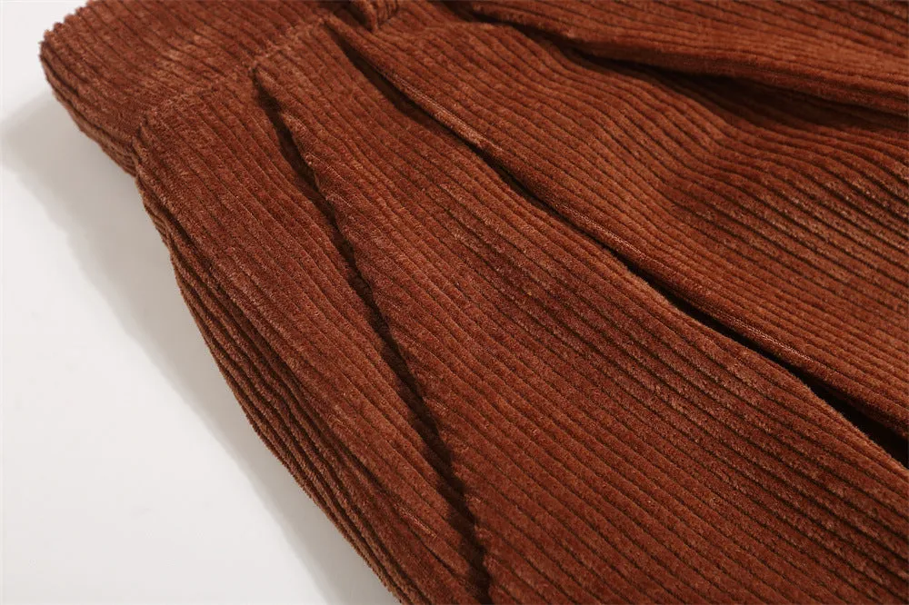 Fashion Personality Corduroy Loose Shorts Men