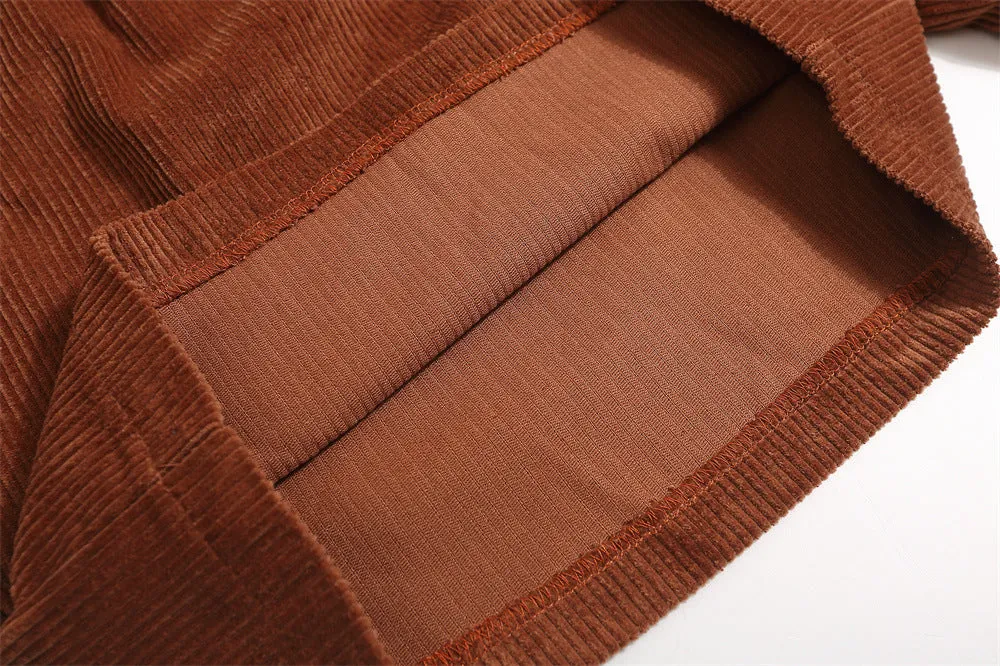 Fashion Personality Corduroy Loose Shorts Men