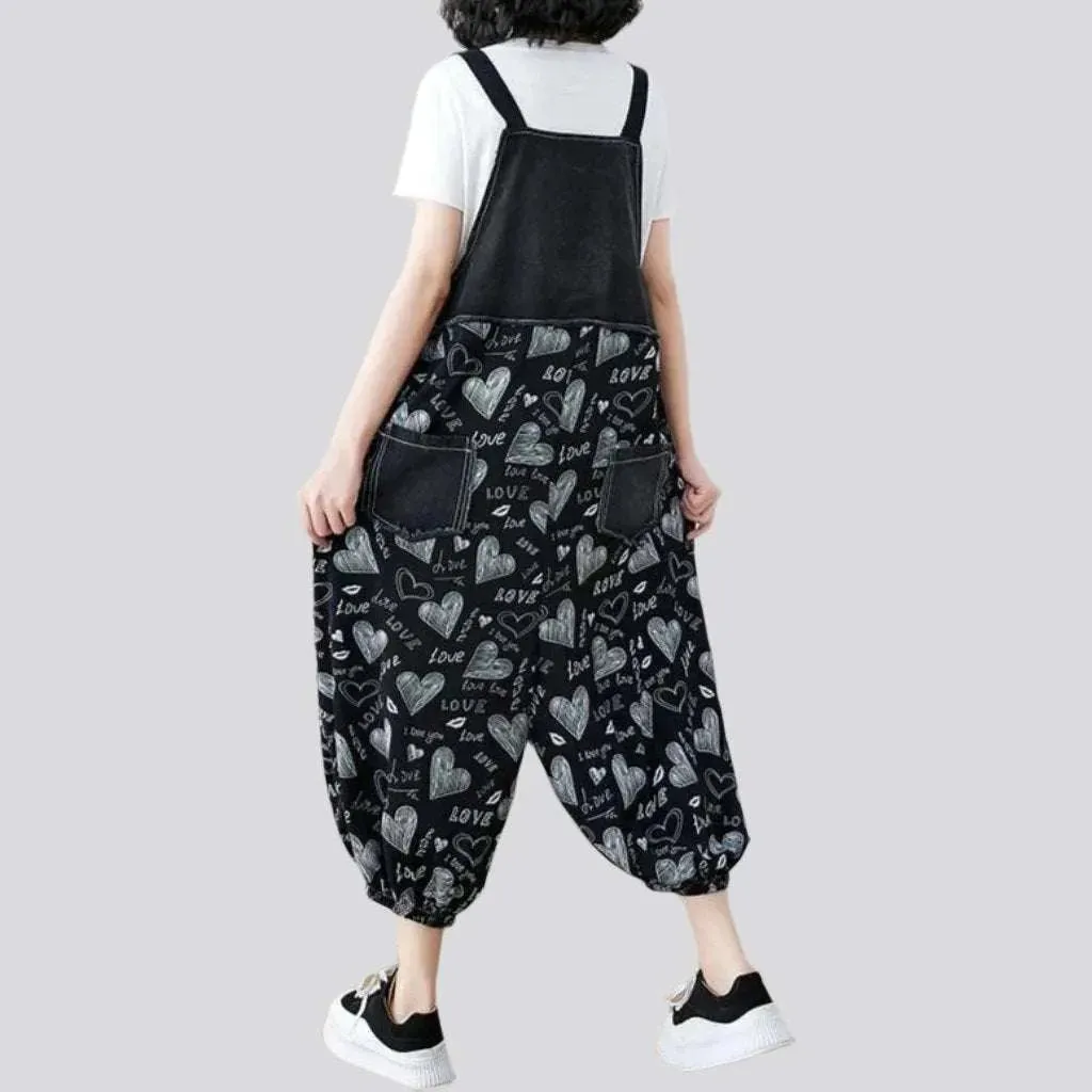 Fashion women's denim dungaree