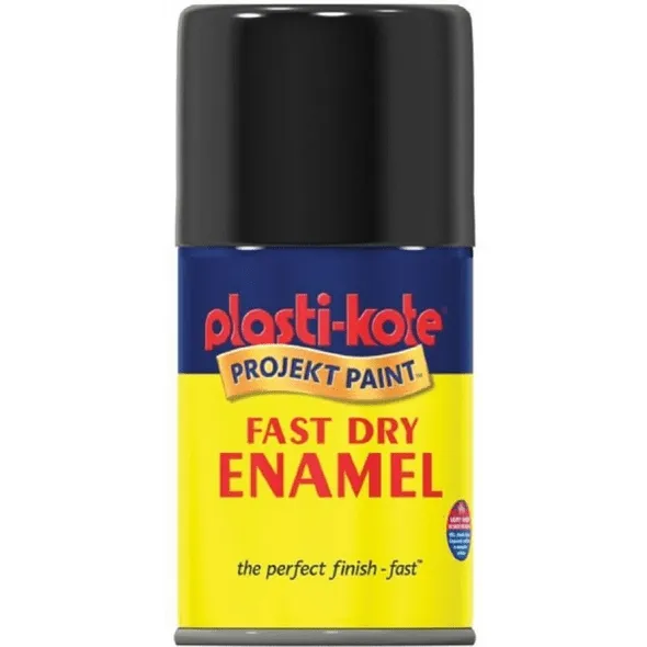 Fast Dry Enamel Spray Paint Gloss 100ml - Black
