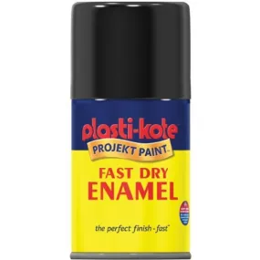 Fast Dry Enamel Spray Paint Gloss 100ml - Black