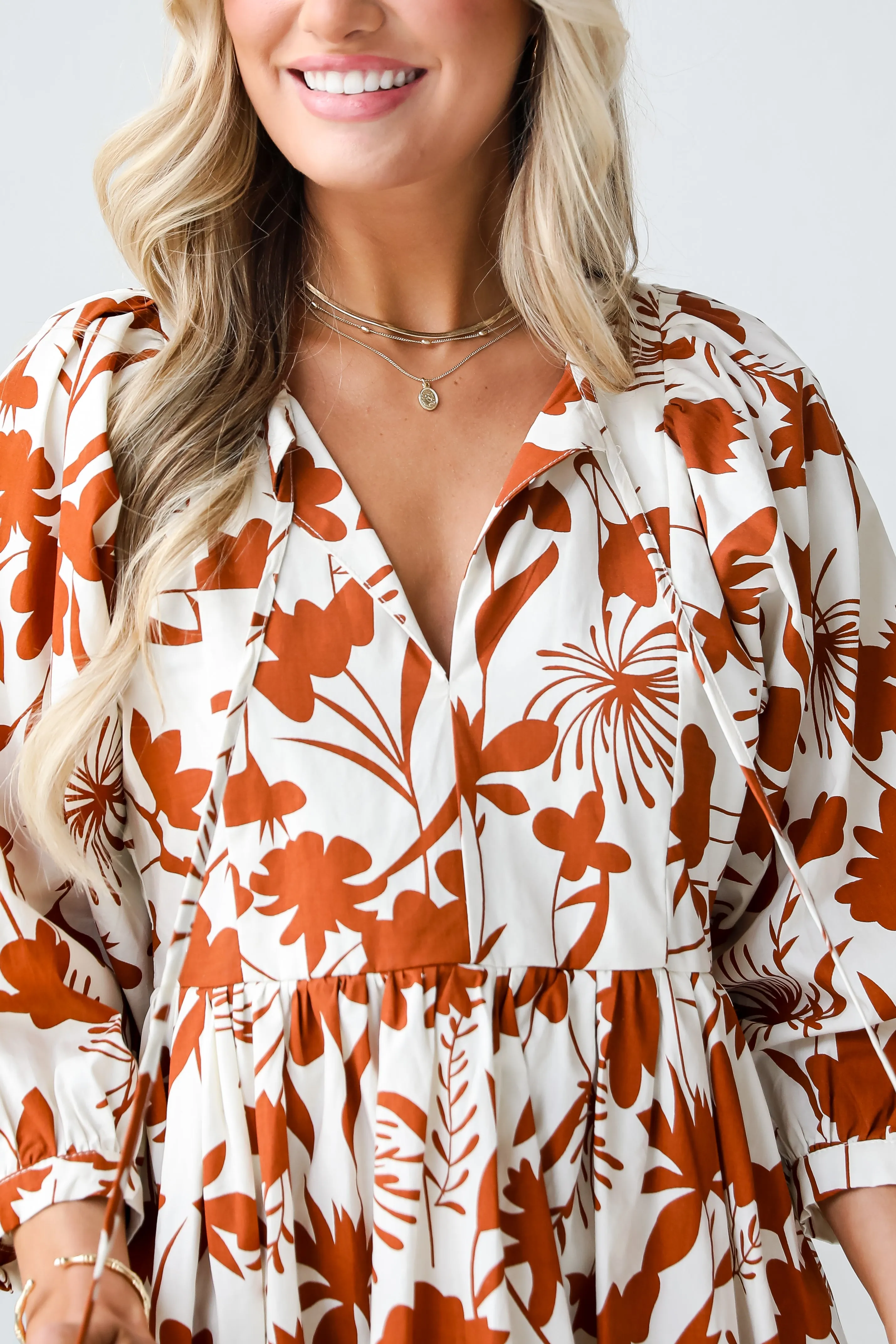 FINAL SALE - Pretty Whimsy Floral Babydoll Mini Dress