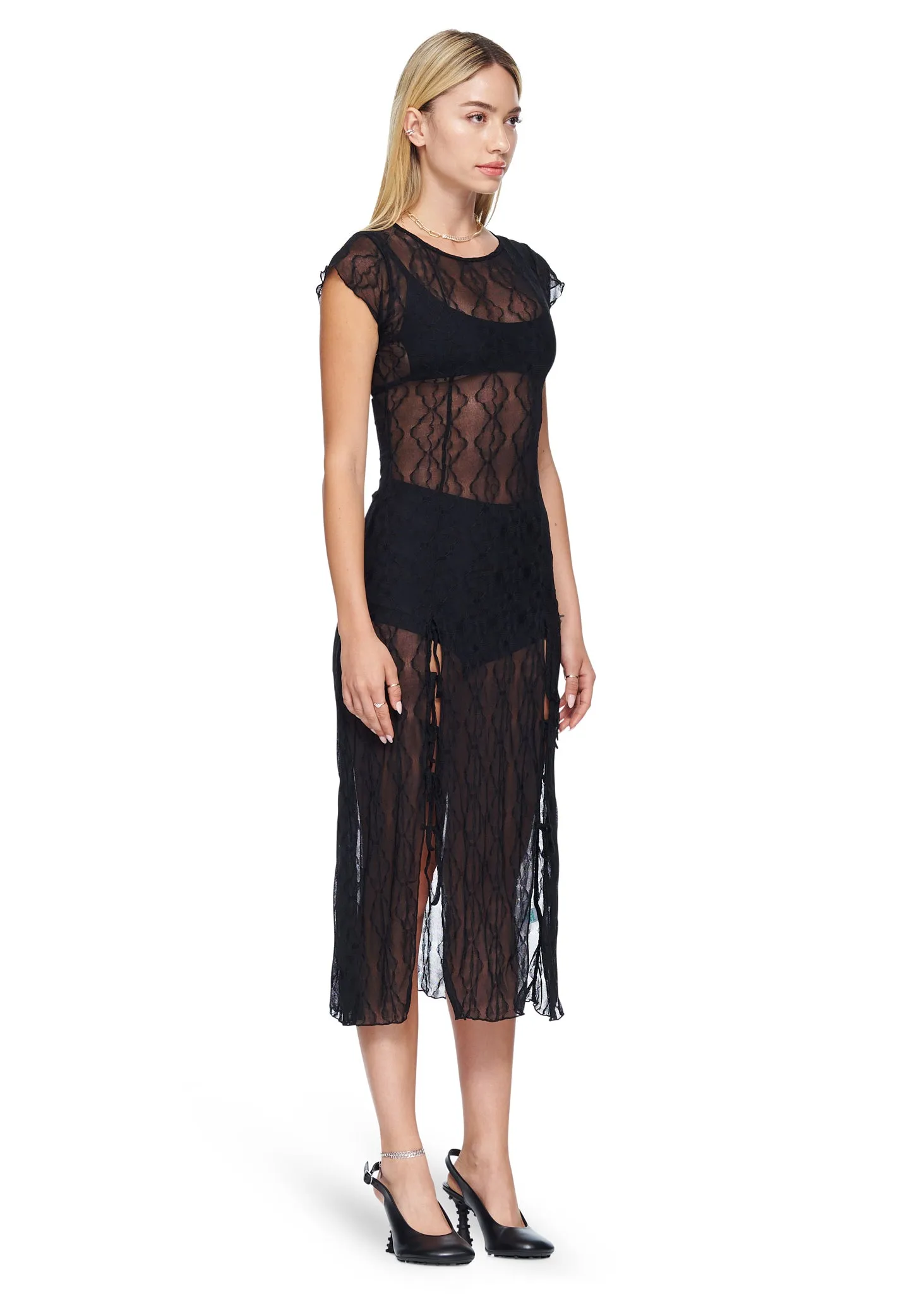 Find Me Now Mariposa Lace Midi Dress