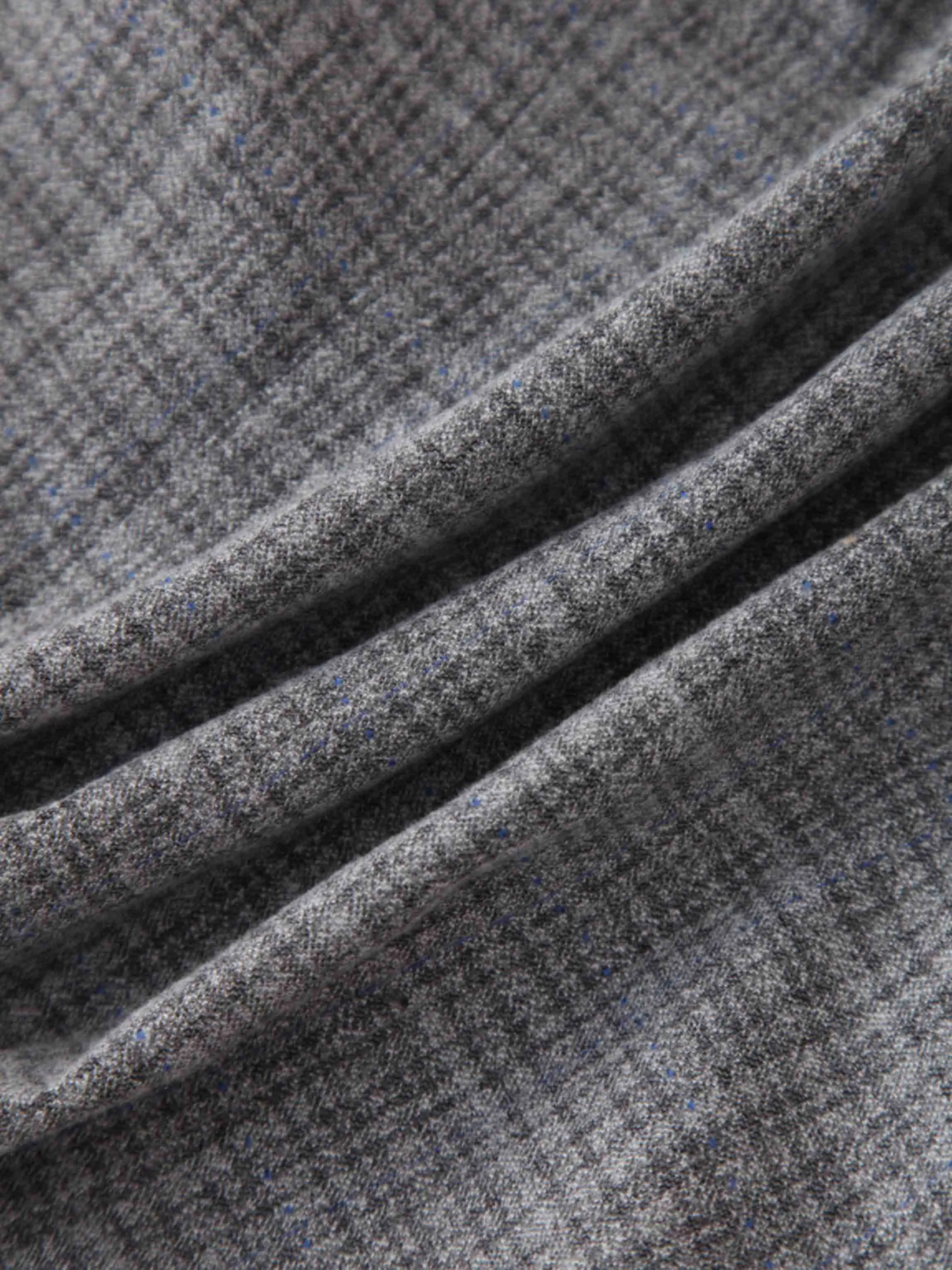 Fitted Blazer-Grey Plaid