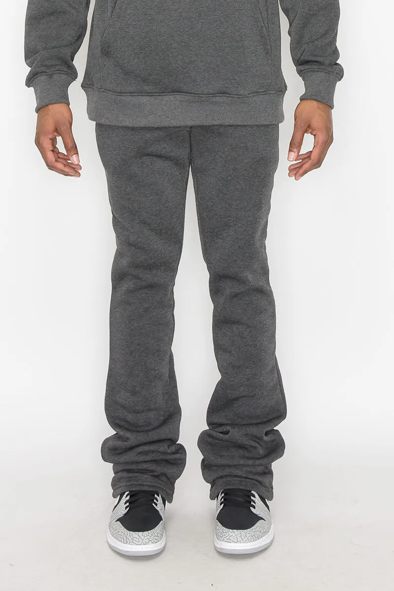 Flare Stacked Fleece Pants