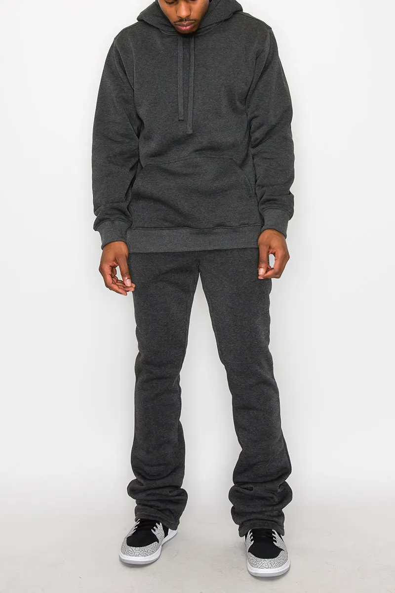 Flare Stacked Fleece Pants
