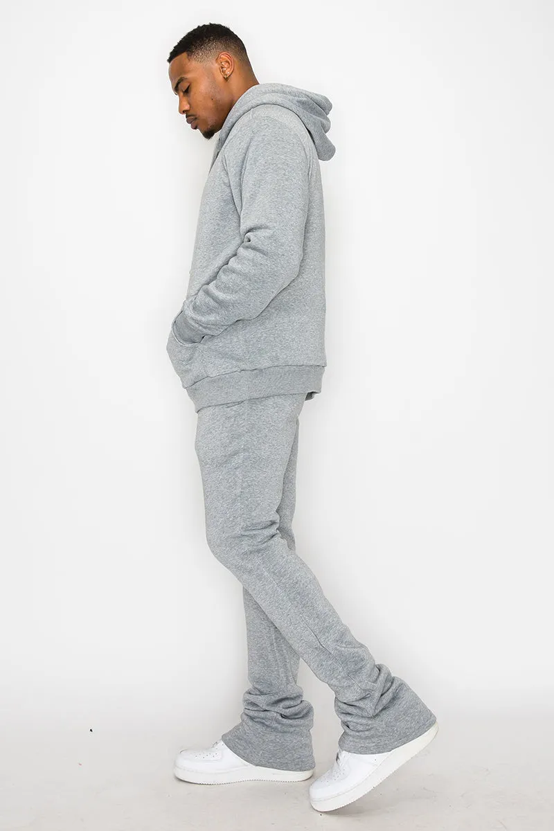 Flare Stacked Fleece Pants