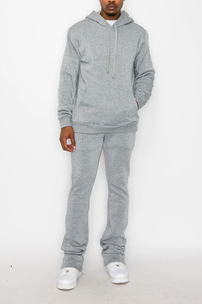 Flare Stacked Fleece Pants