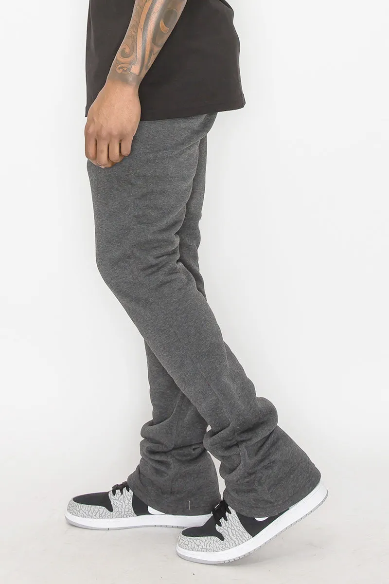 Flare Stacked Fleece Pants