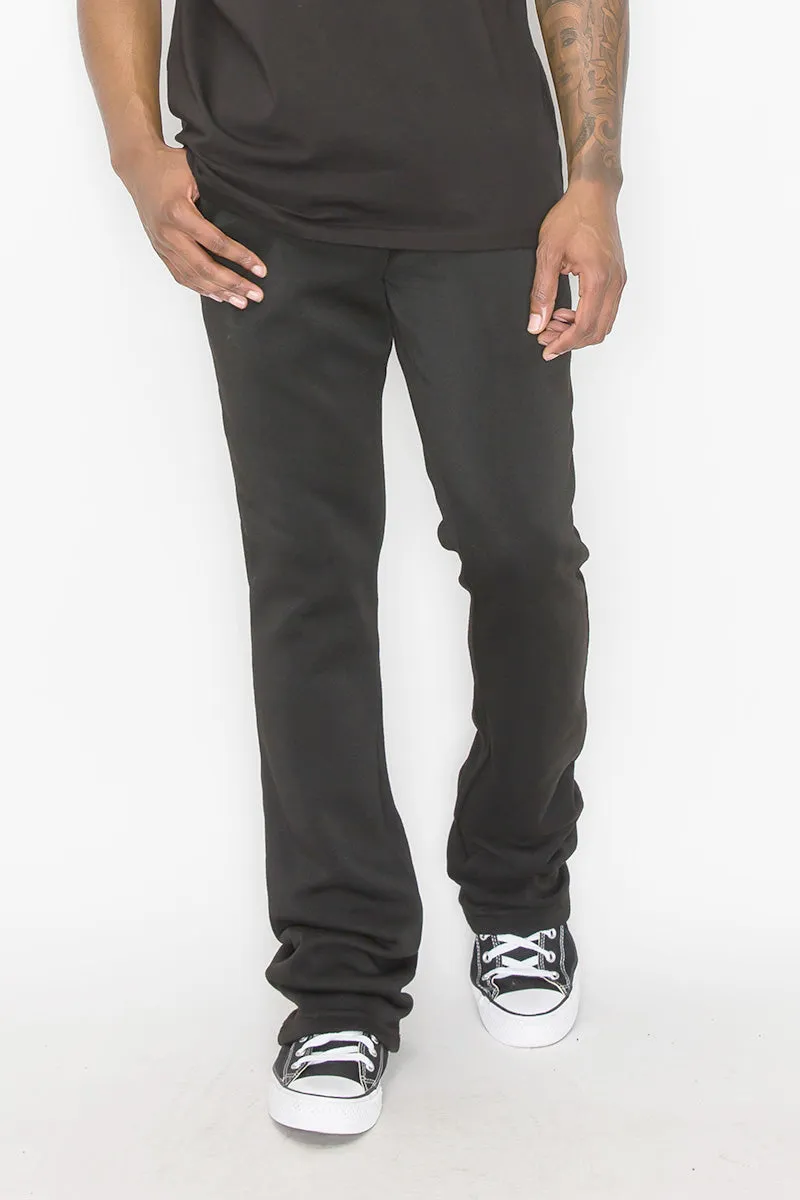 Flare Stacked Fleece Pants