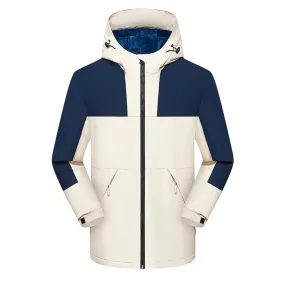 Fleece Thickened One-piece Windproof Waterproof Jacket
