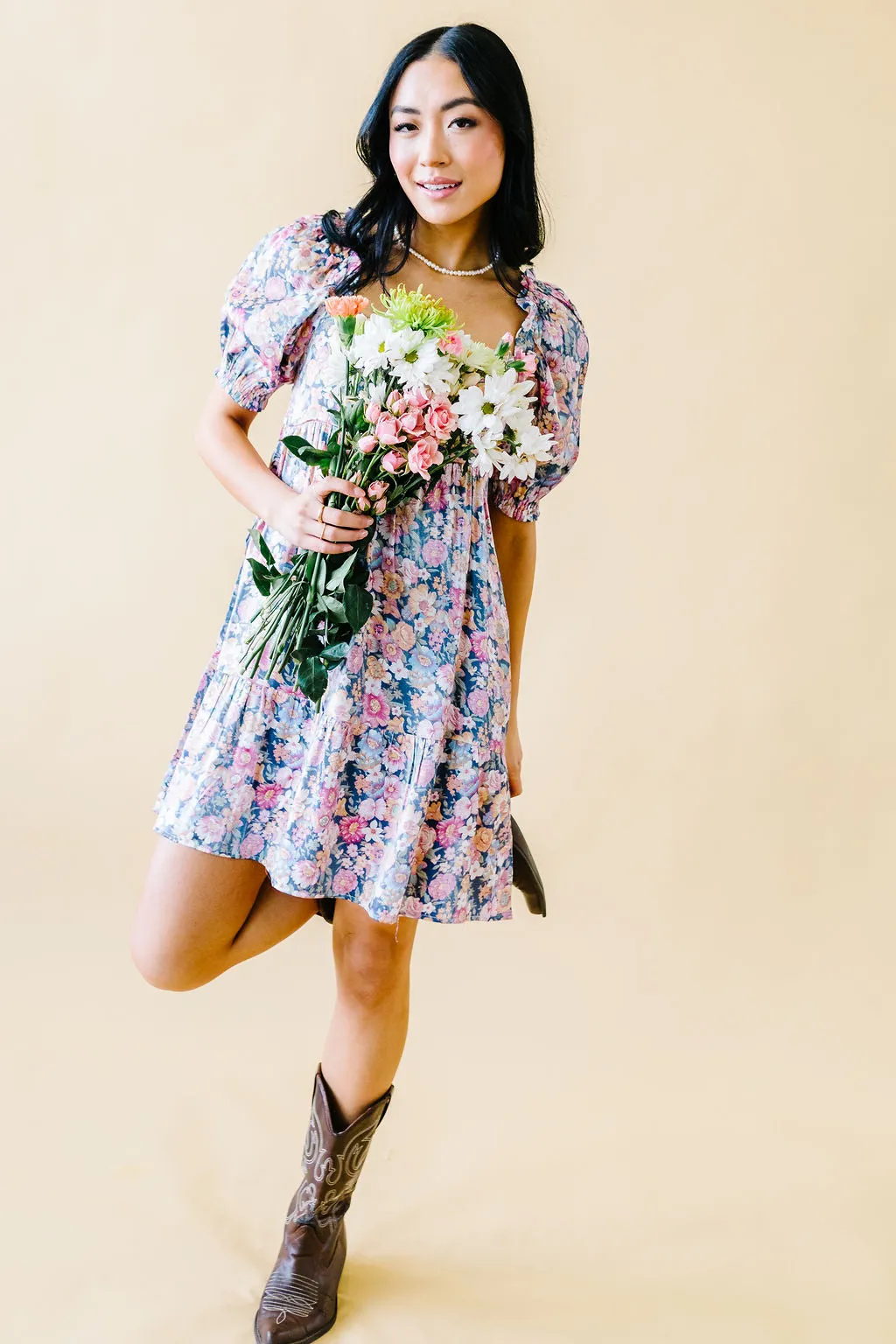 Fleur de Lis Babydoll Dress