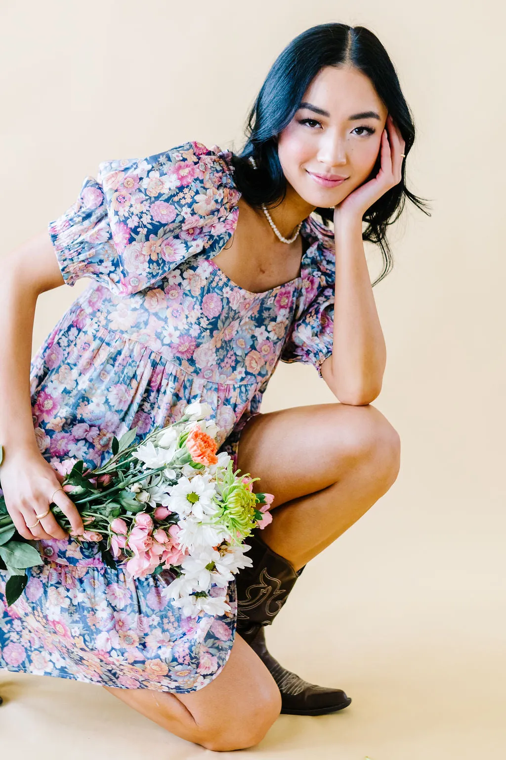 Fleur de Lis Babydoll Dress