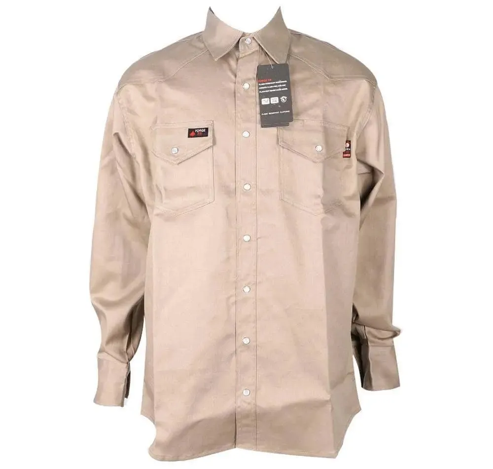 FORGE - MENS FR SOLID SHIRT(SNAP BUTTONS)
