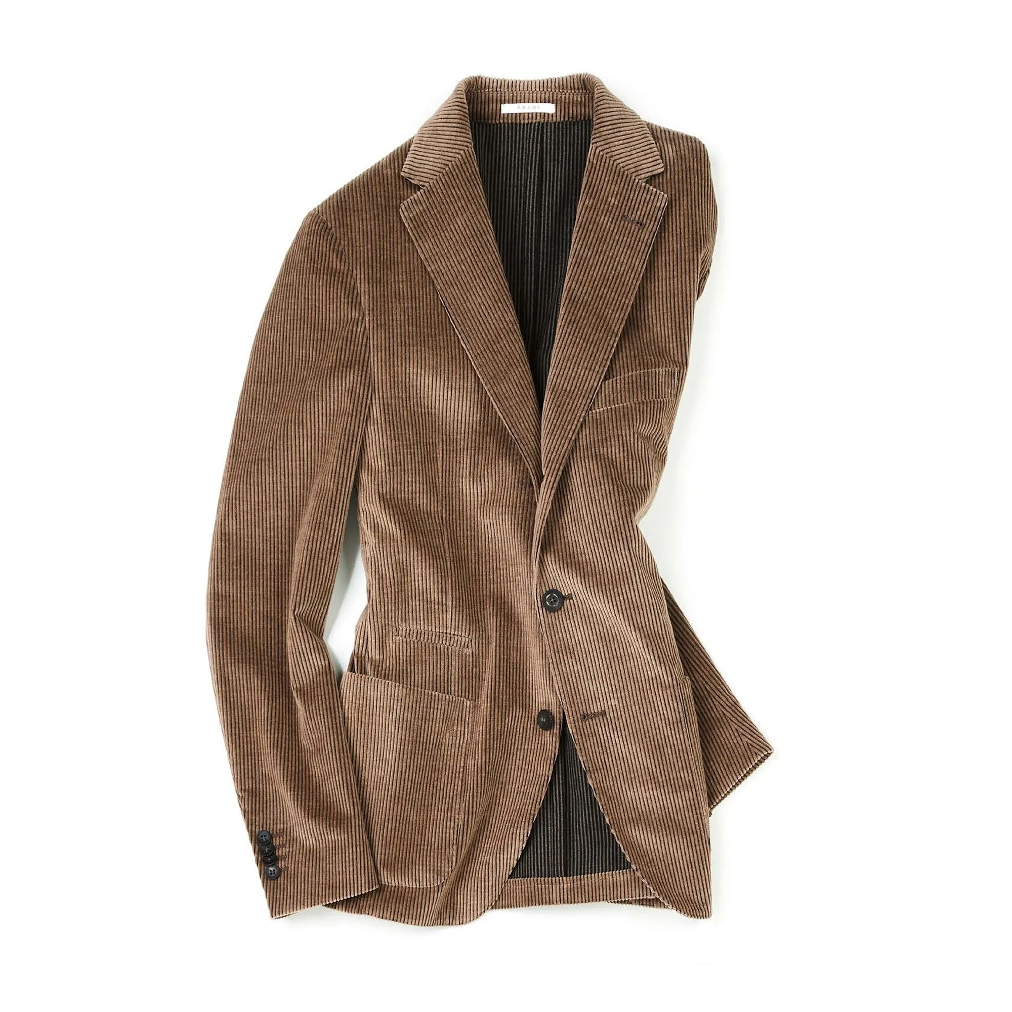 FRADI Melange Corduroy Blazer Jacket MUD