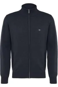 Fynch Hatton - 3XL - Full Zip Cardigan, Navy