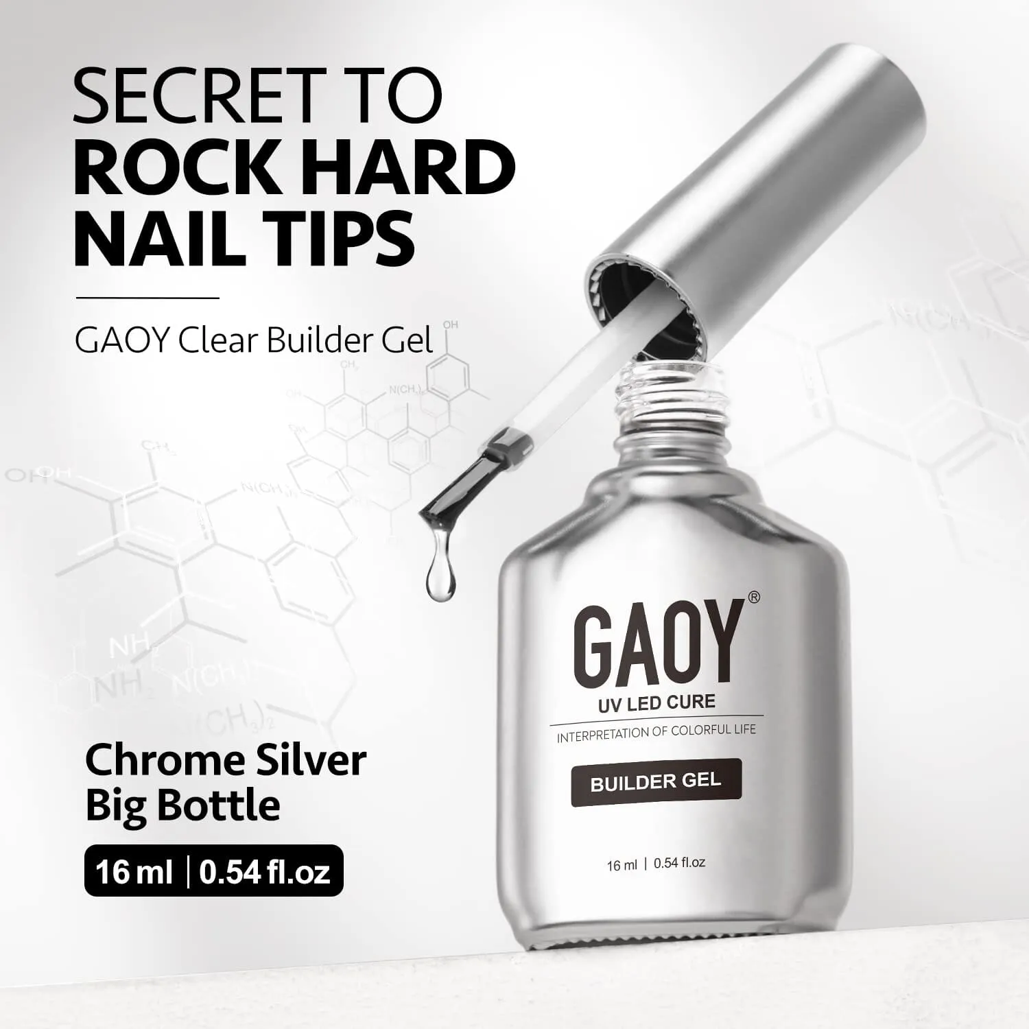 GAOY Clear Builder Gel, 16ml