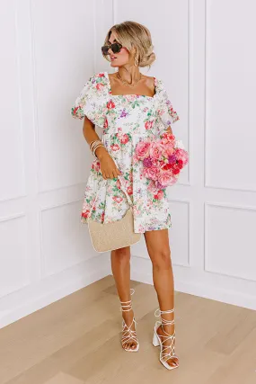 Garden Bliss Eyelet Mini Dress