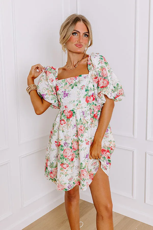 Garden Bliss Eyelet Mini Dress