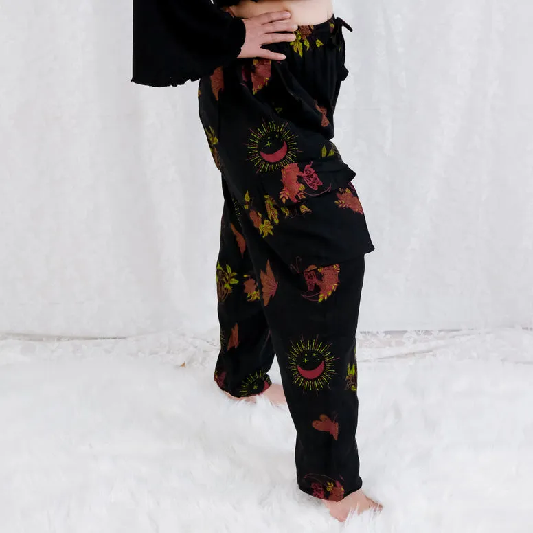 Gothic Cotton Cargo Pants